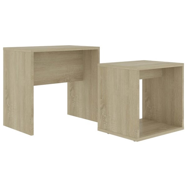 Coffee Table Set Sonoma Oak 18.9