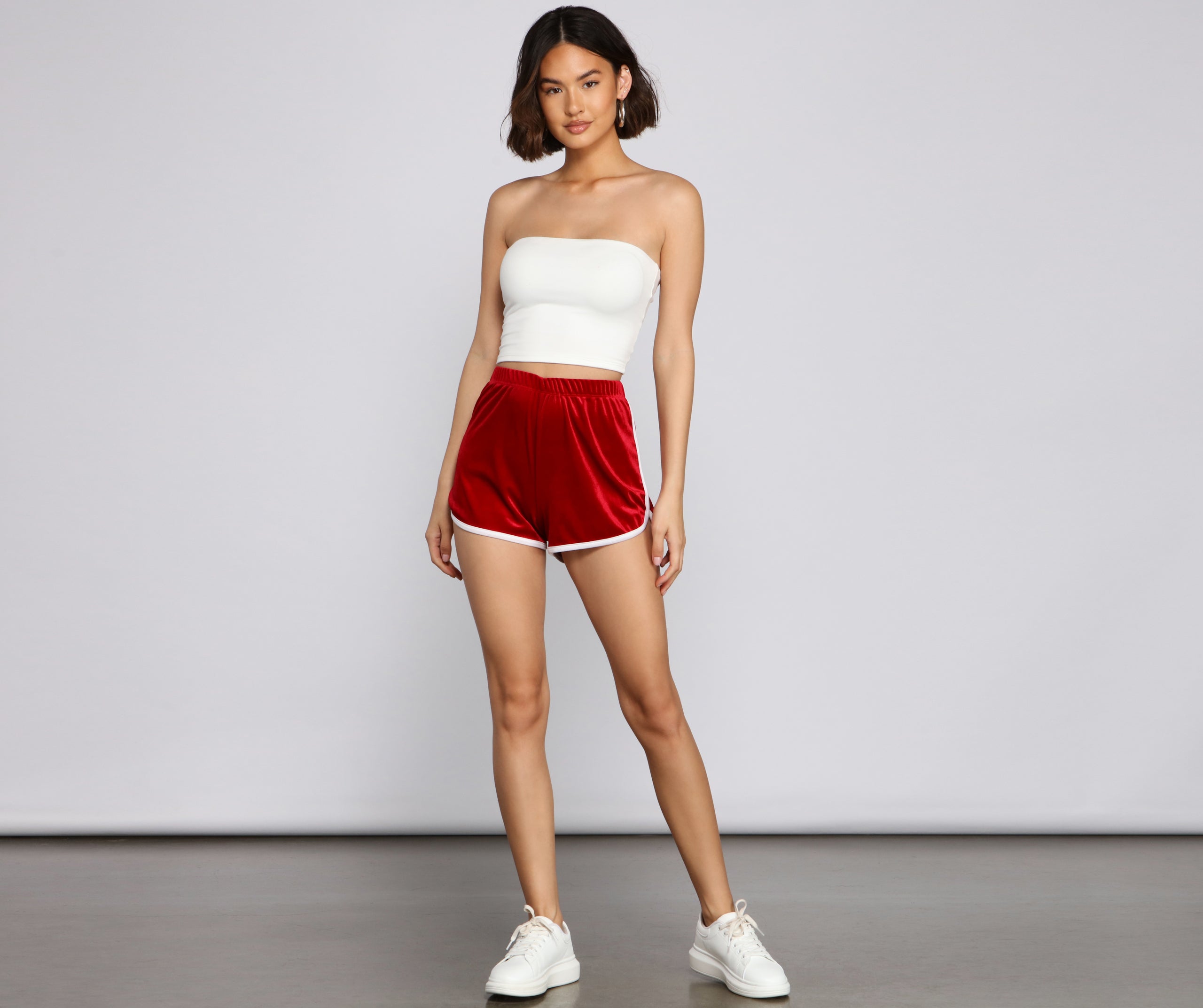 Keep It Trendy Velvet Shorts