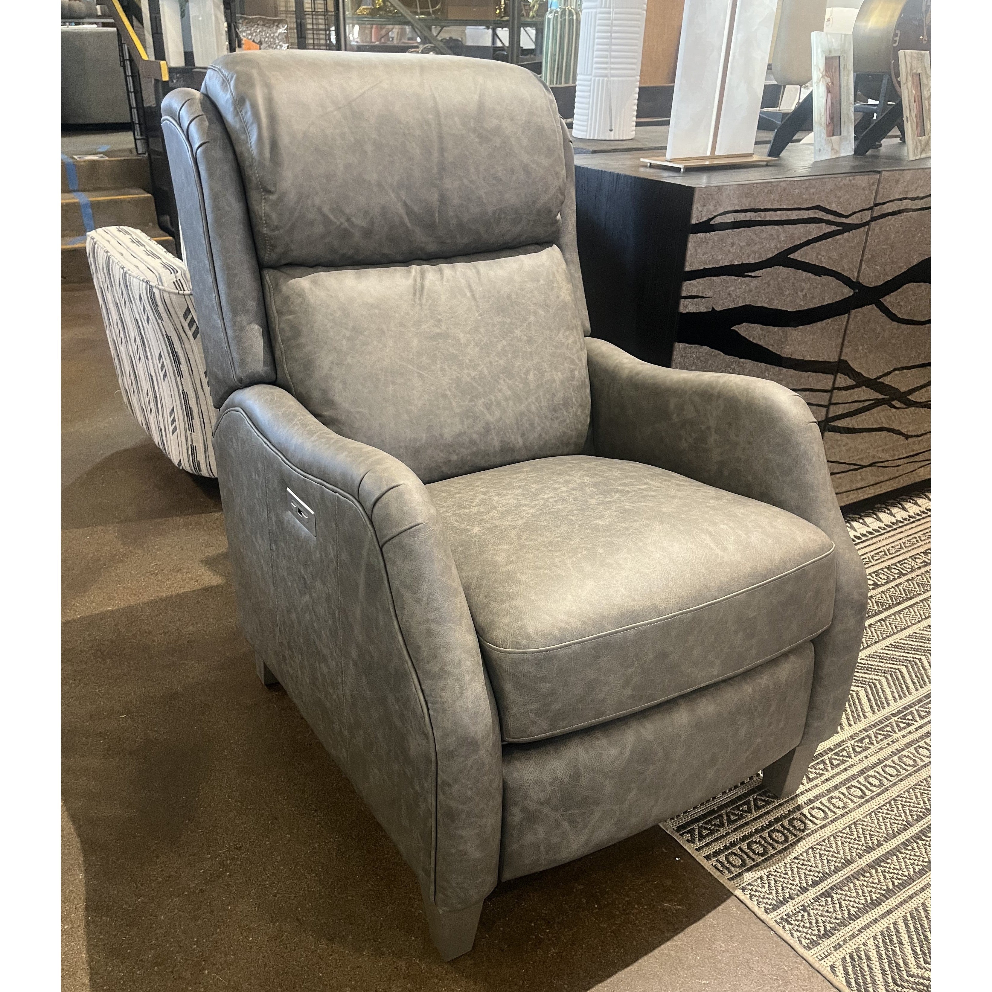 Bernhardt Power Motion Top Grain Leather Recliner Chair