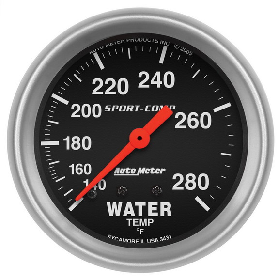 Auto Meter 3431 2 5/8 Gauge Water Sportcm