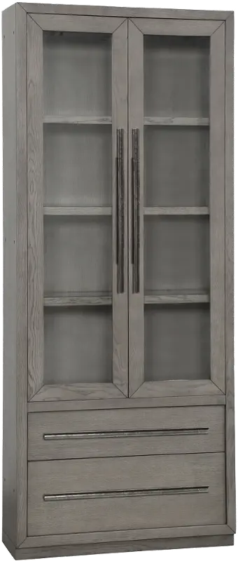 Pure Modern Gray Curio Cabinet