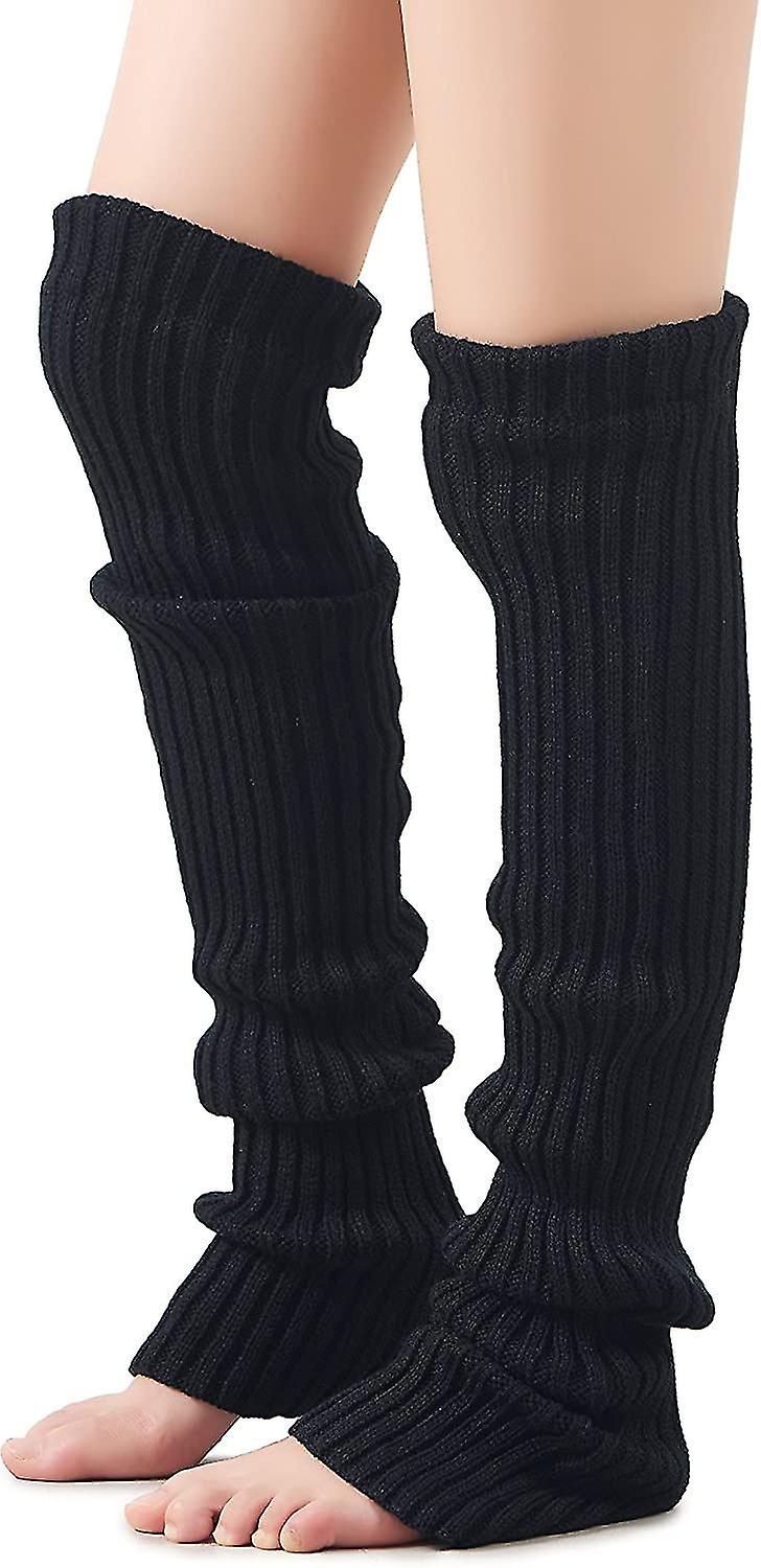 Women's Winter Over Knee High Footless Socks Knit Leg Warmers