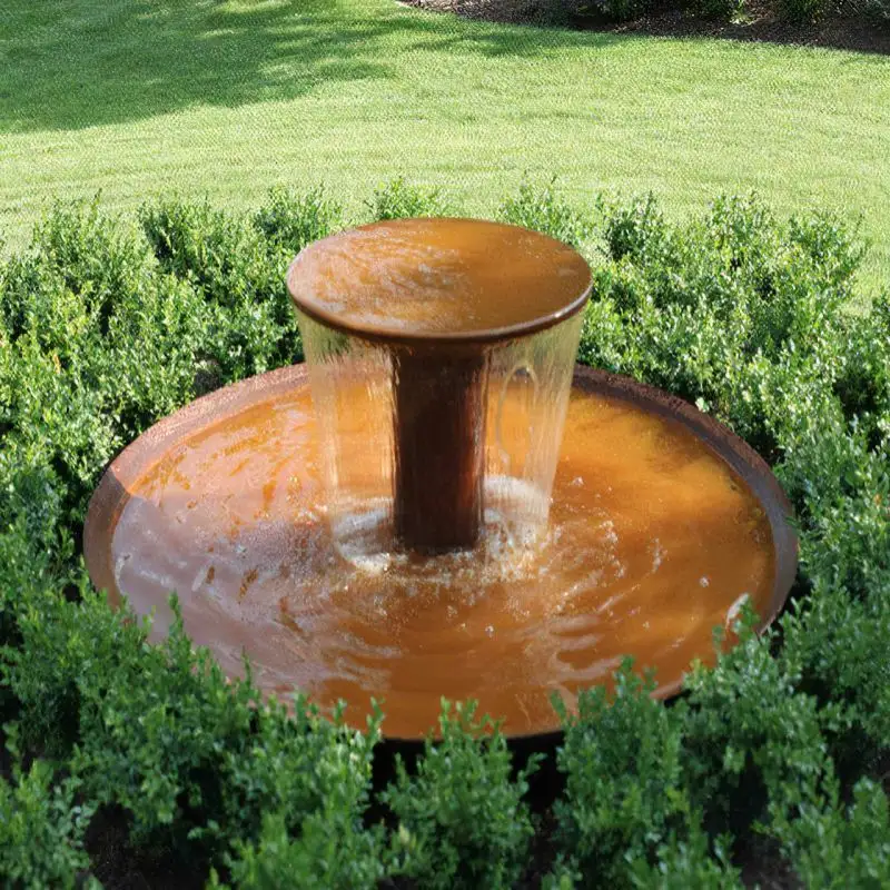 Garden shopping mall decorative water fountains Stainless  Corten Steel Artificial Fountain