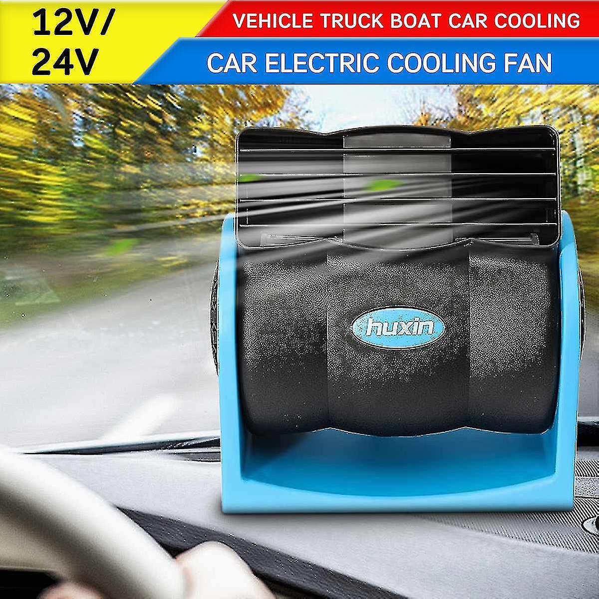 Jwl-dc 12v/24v Car Air Conditioner Adjustable Silent Cool Cooler Car Cigarette Lighter Truck Vehicle