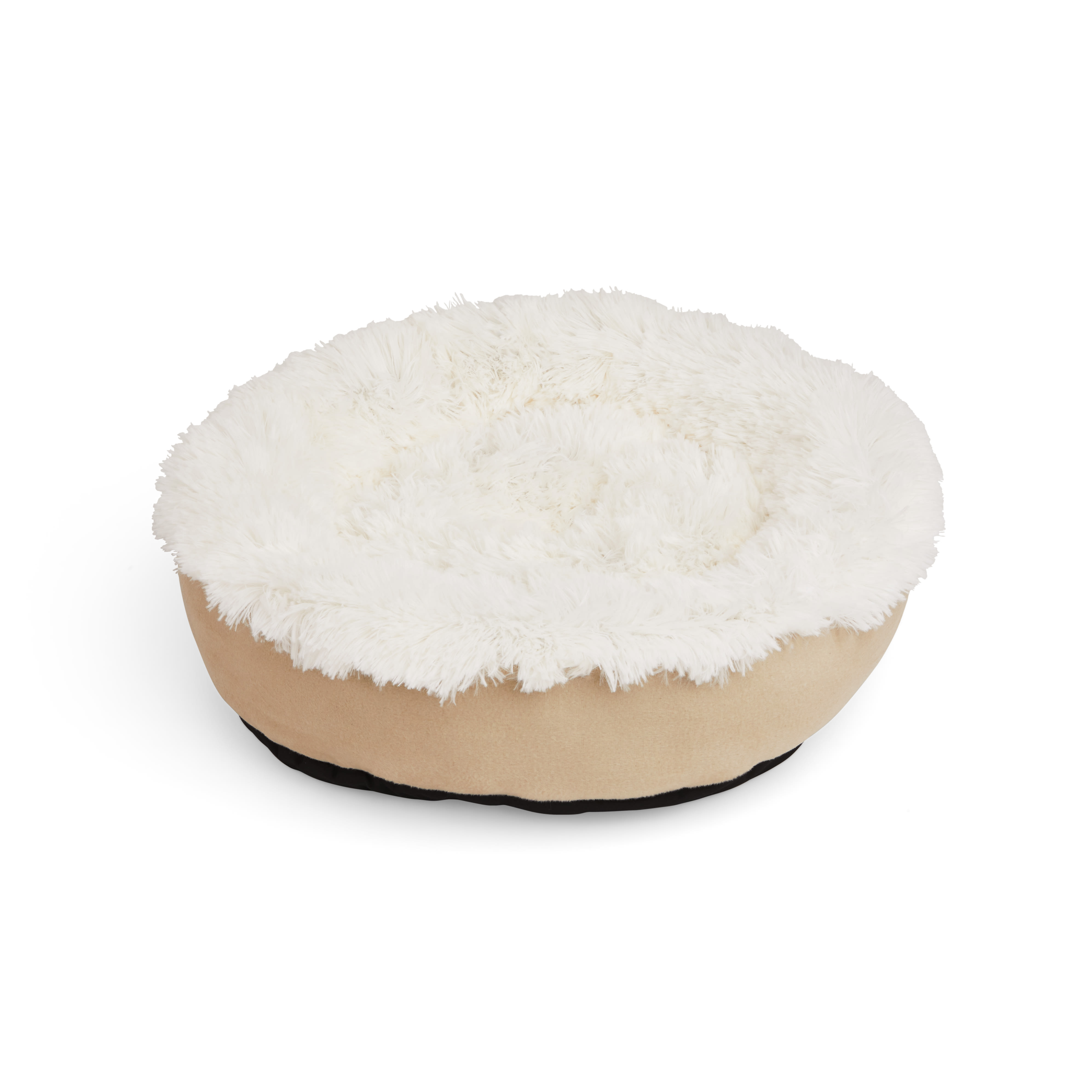 EveryYay Essentials Tan Round Cuddler Cat Bed， 19