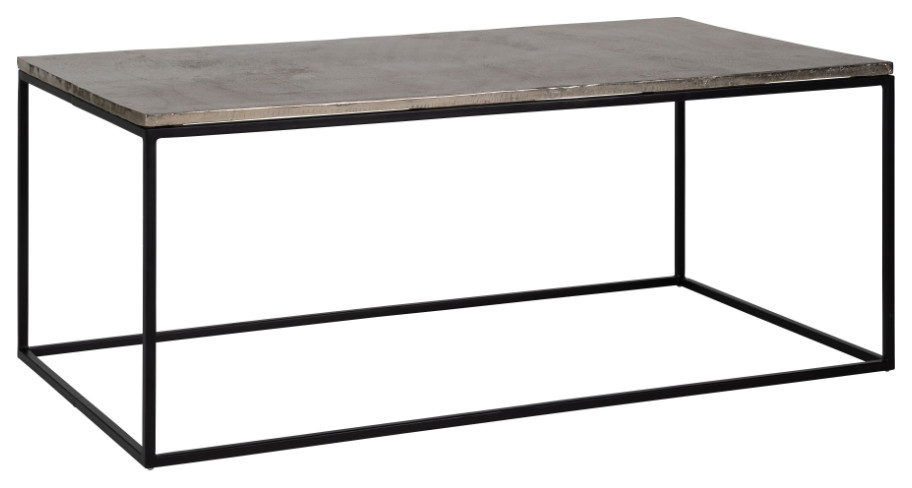 Rectangular Aluminum Coffee Table  OROA Lanson   Industrial   Coffee Tables   by Oroa   Distinctive Furniture  Houzz