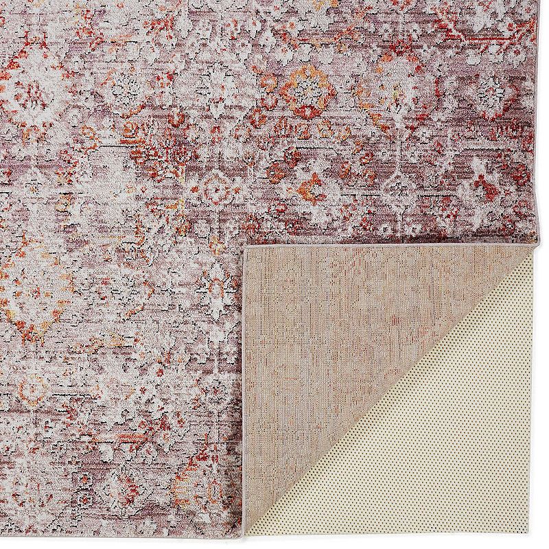 Weave and Wander Matana Pink Ornamental Area Rug