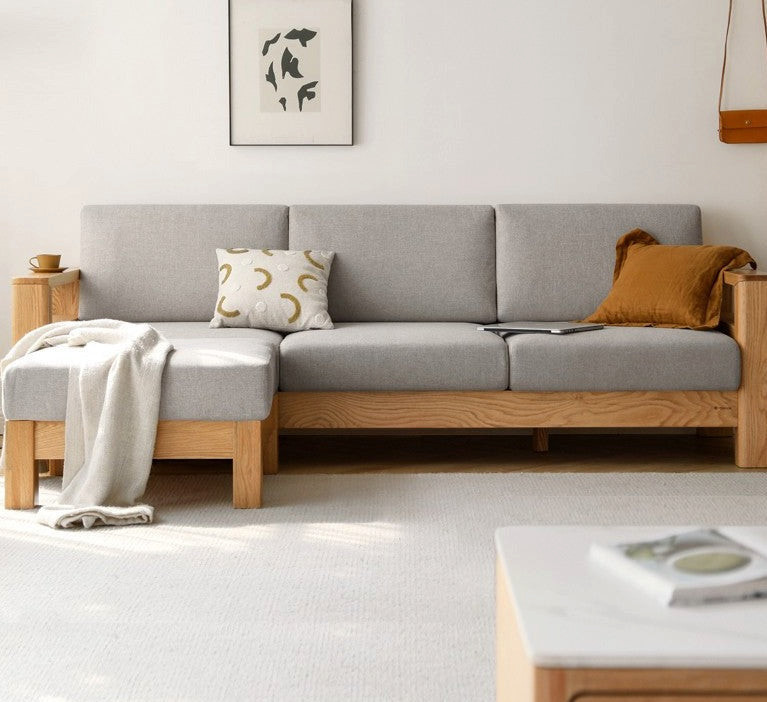 Oak Solid Wood Sofa   Transitional   Sectional Sofas   by GVAwood  Houzz