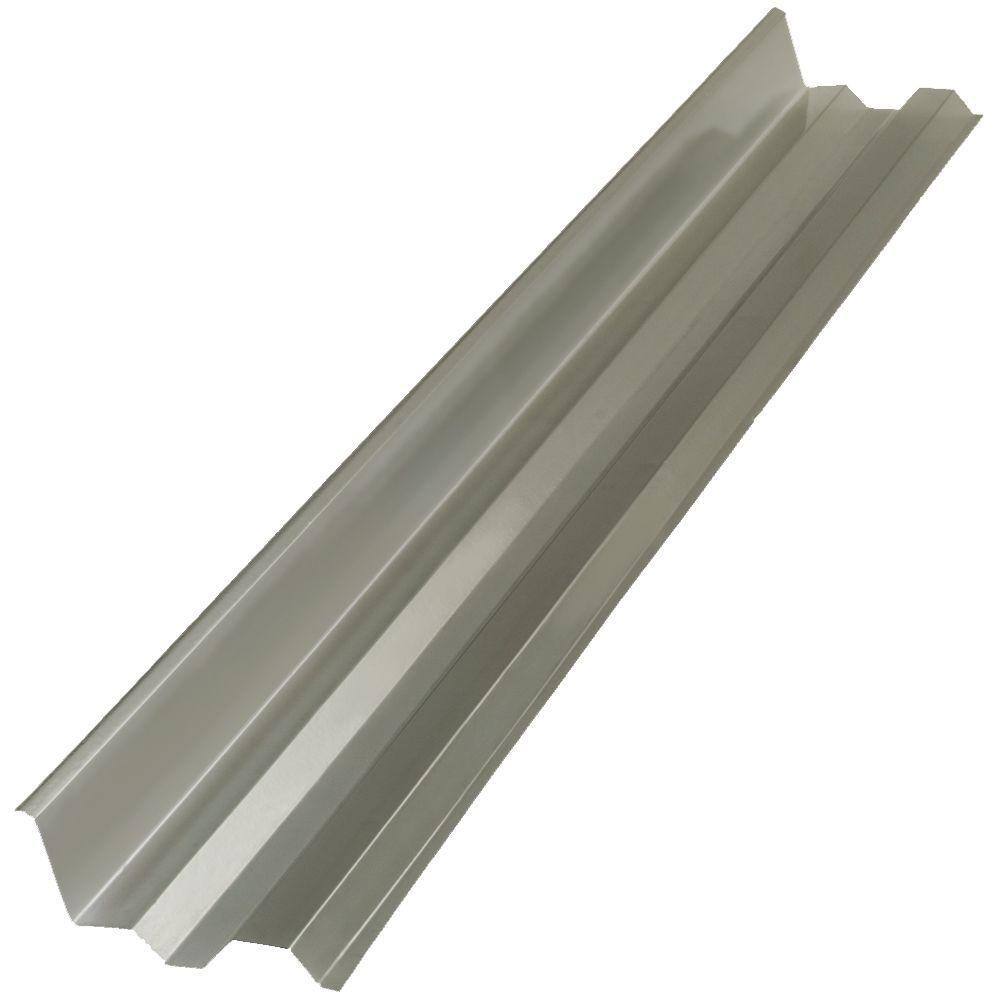 Suntuf 4 ft. Solar Grey Polycarbonate Side Ridge Flashing 108655