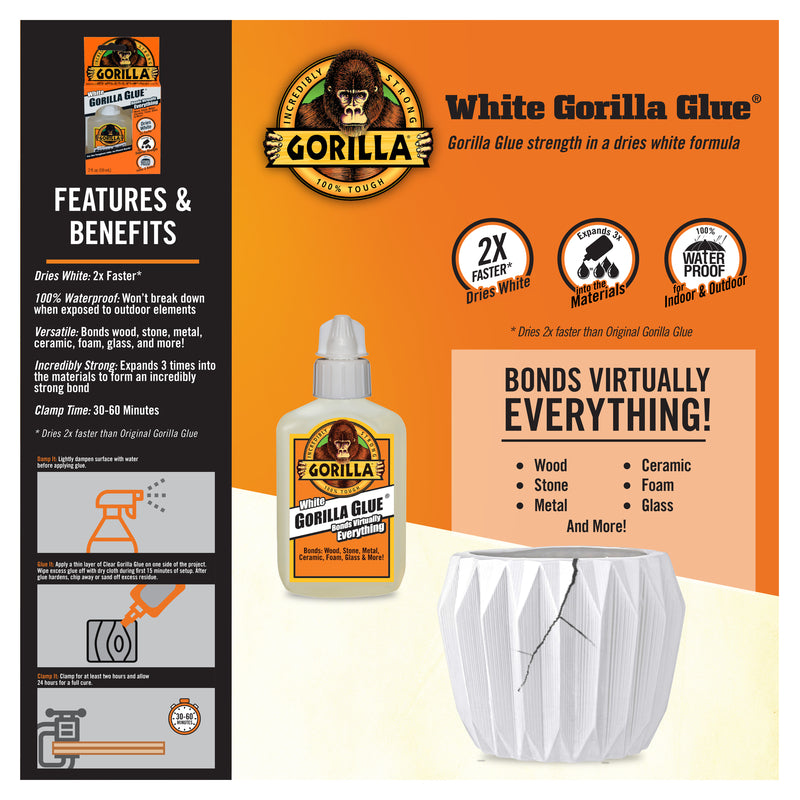 GORILLA GLUE WHT 2OZ