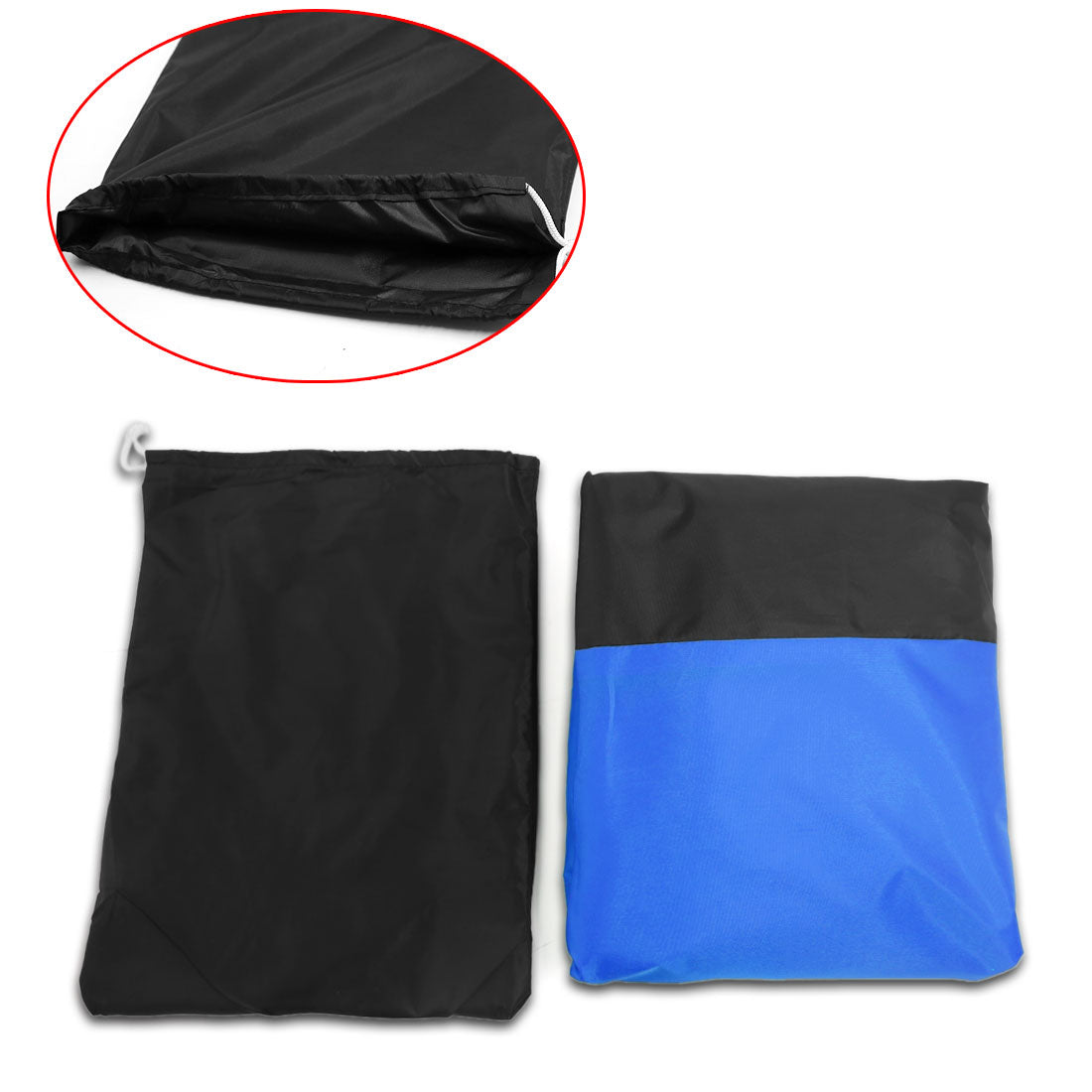 265x105x125cm Motorcycle Cover Black Blue Dustproof Outdoor All Weather for Yamaha V-Star XVS 650 1100 Custom Silverado