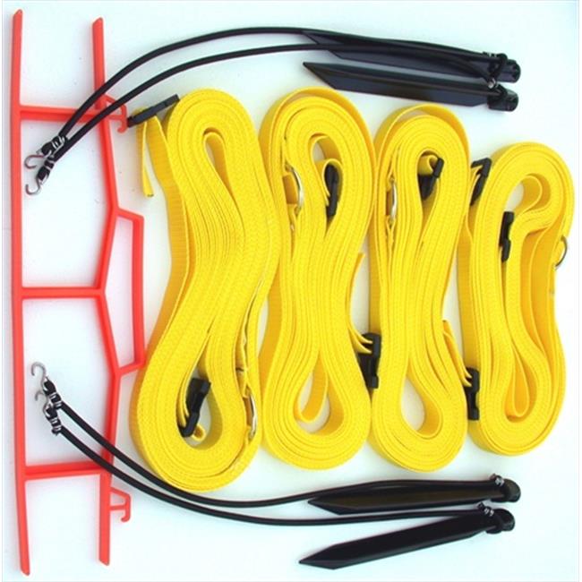 Home Court M817AYS 8 Meter Yellow 1-inch Adjustable Web Courtlines