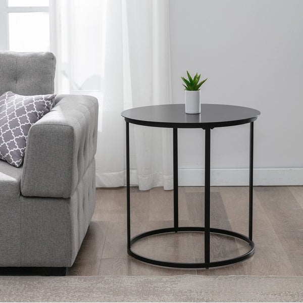 Landon Iron Round Side Table