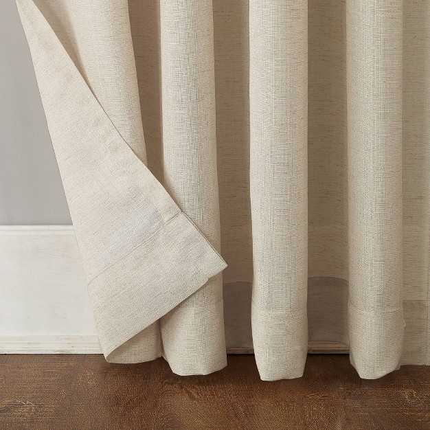 Linen Blend Textured Sheer Rod Pocket Curtain Panel No 918