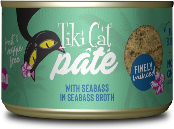 Tiki Cat Luau Seabass Pate Wet Cat Food