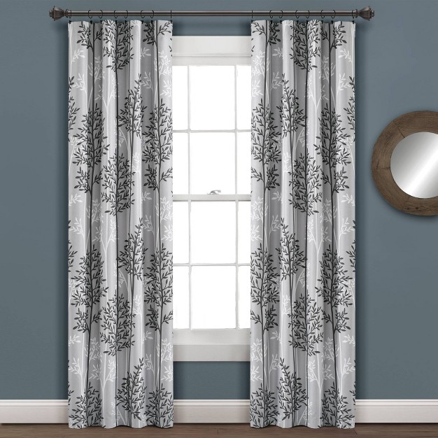 Linear Tree Insulated Blackout Window Curtain Panels Lush D cor