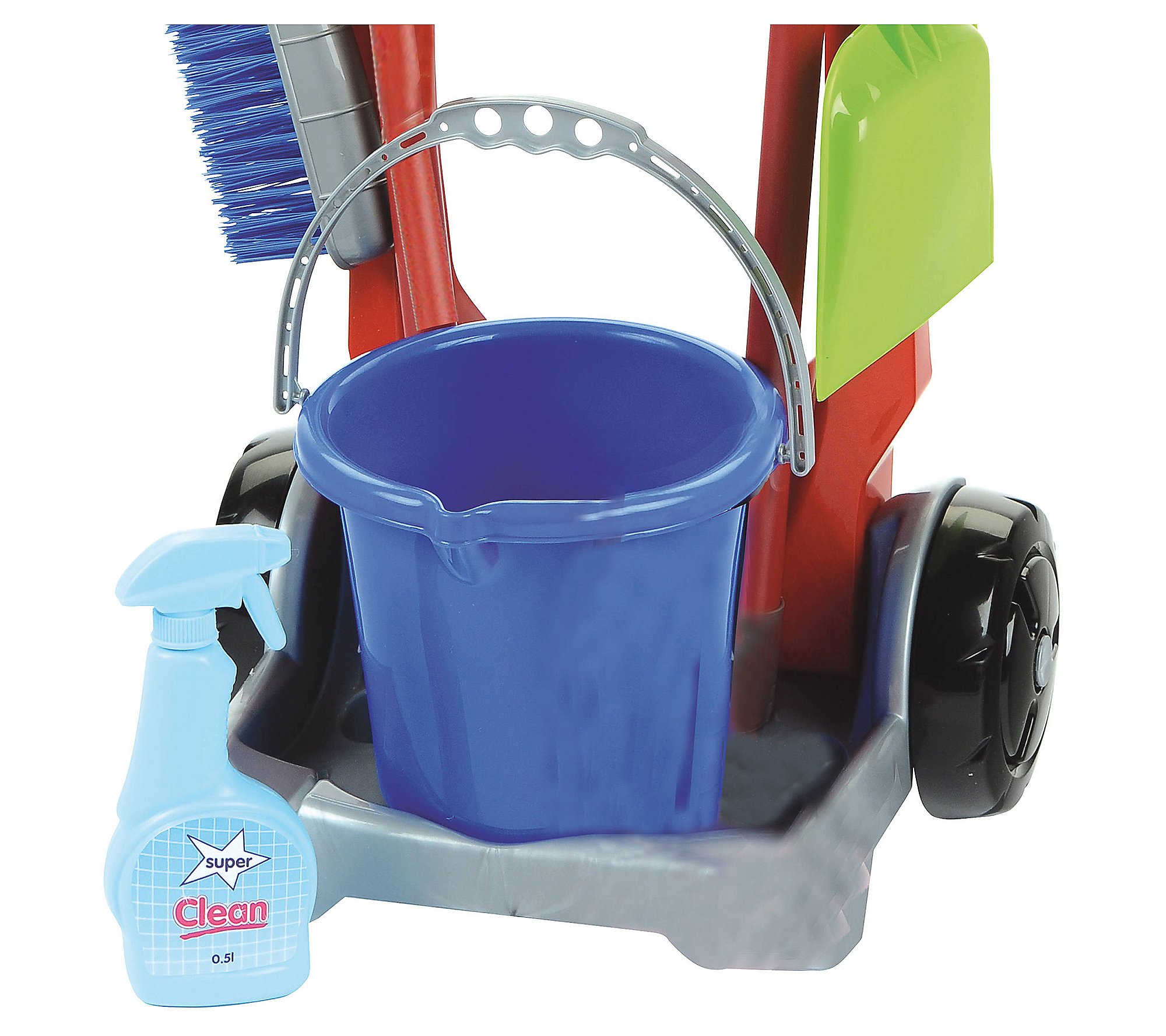 Theo Klein Cleaning Trolley Set - Kid's 8 PieceToy Set