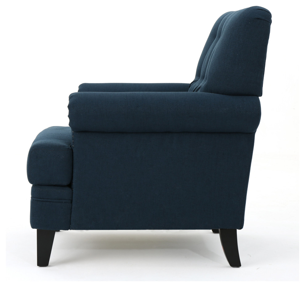 GDF Studio Arielle Plush Tufted Back Fabric Club Armchair   Transitional   Armchairs And Accent Chairs   by GDFStudio  Houzz