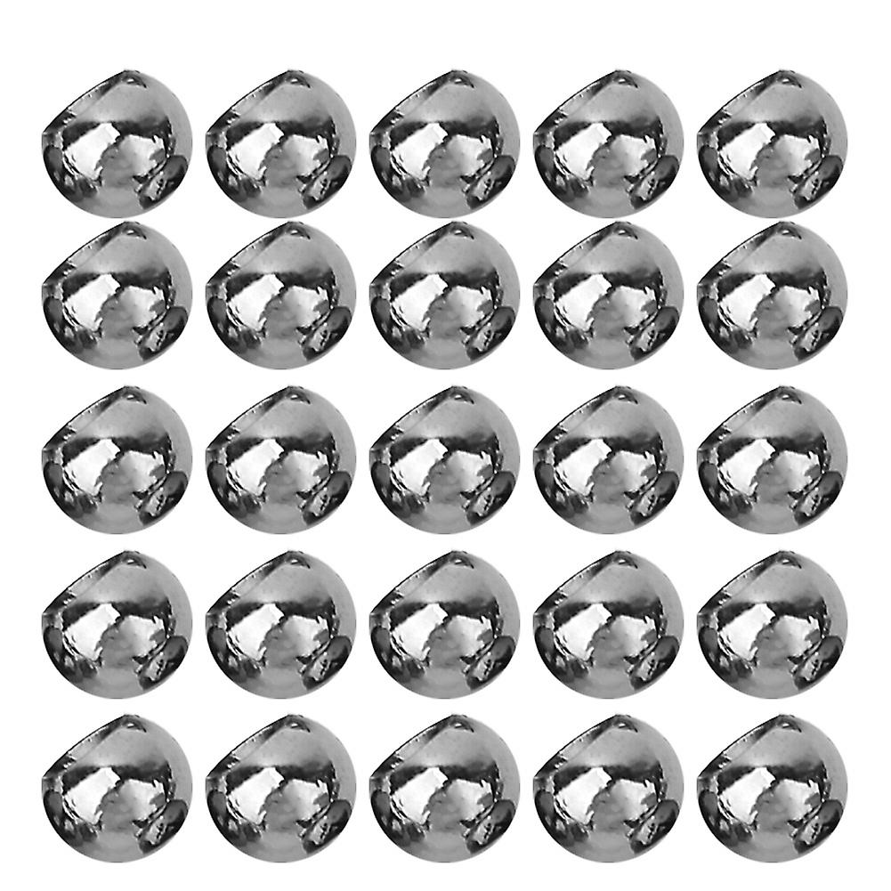 25pcs Fly Tying Tungsten Alloy Beads Round Nymph Head Ball Fishing Tackle Dark Nickel(2.8mm)