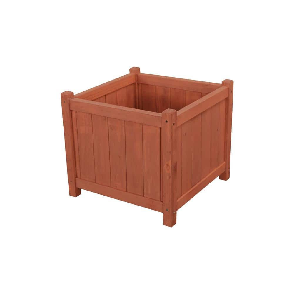 Leisure Season 18 in. Square Cedar Planter Box PB20011