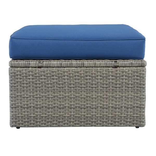 3-Piece Patio Wicker Sofa - Overstock - 35936950