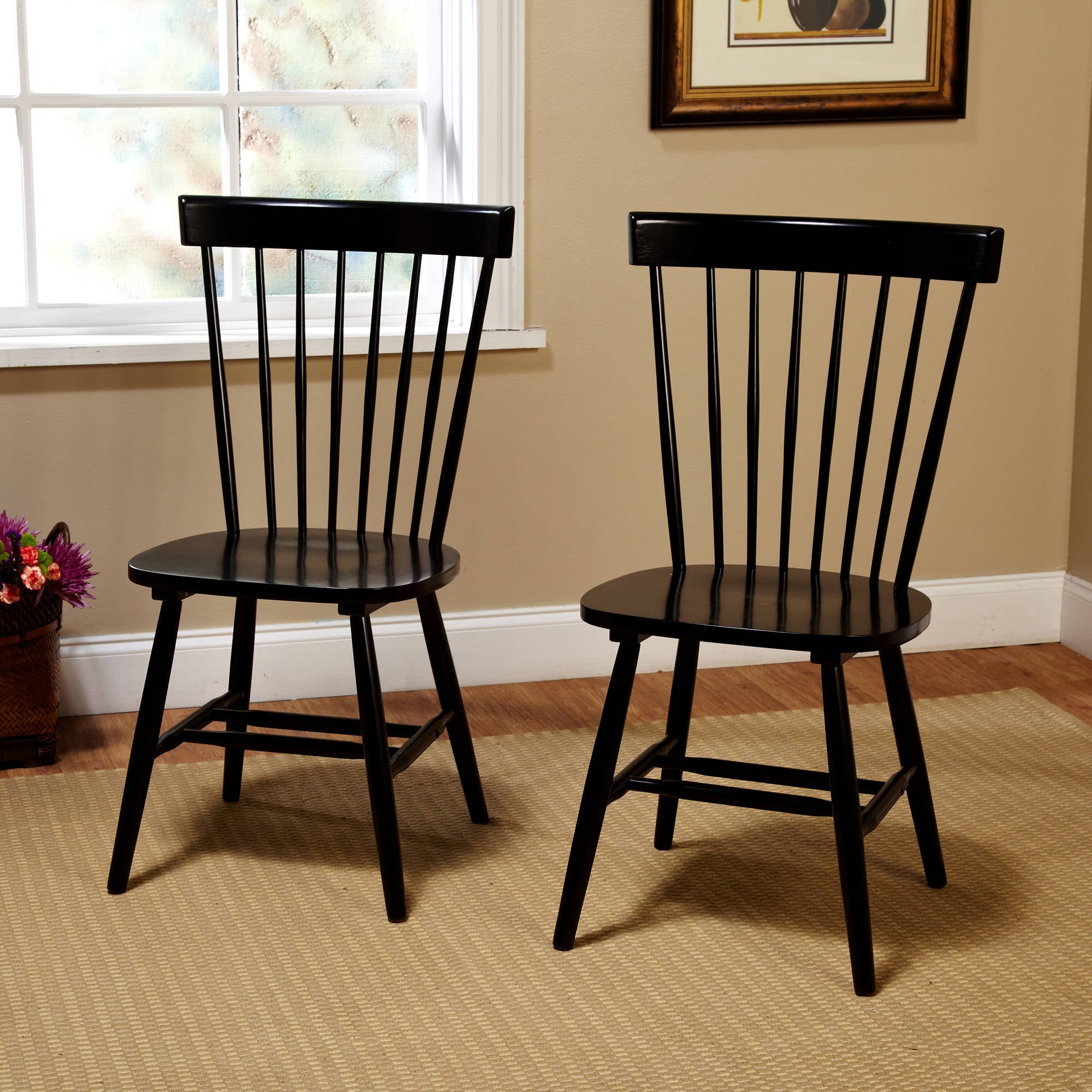 Venice Chair， Set of 2， Black Color