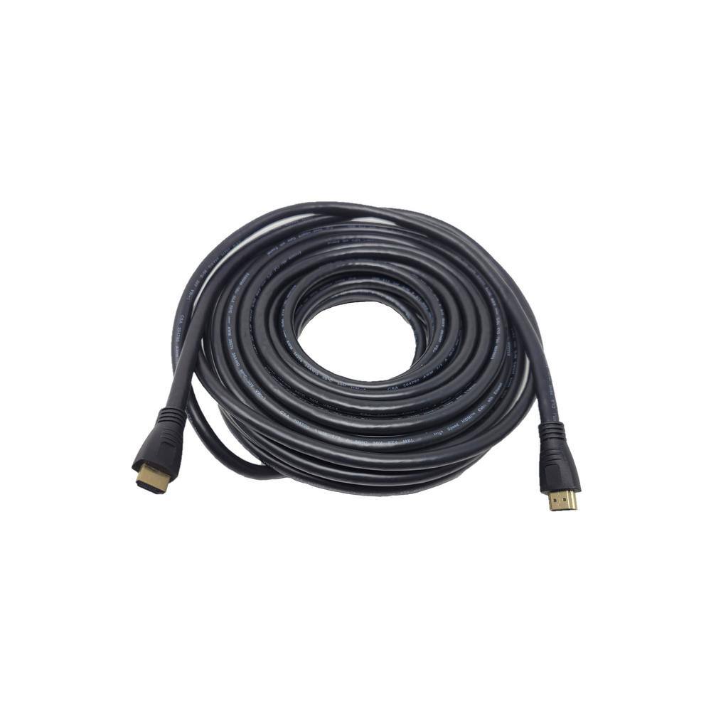 Micro Connectors Inc 65 ft. High-Speed 4K HDMI 1.4 CL2 In-Wall Rated (24AWG) Cable H2-65MAMA-24G