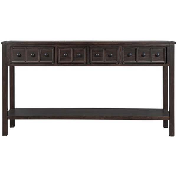 Rustic Entryway Console Table， 60