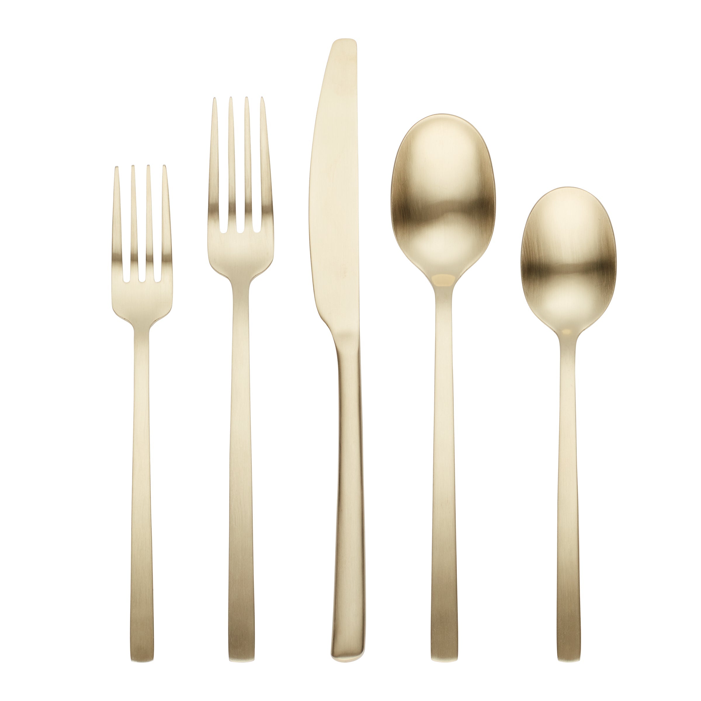 Beacon Champagne Satin 20-Piece Flatware Set