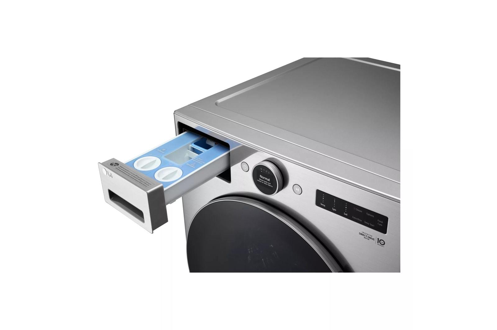 Lg WM5700HVA 4.5 Cu.Ft. Smart Front Load Washer With Turbowash® 360(Degree), Built-In Intelligence And Ezdispense®