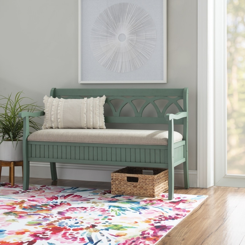 Elliana Flip Top Entryway Storage Bench