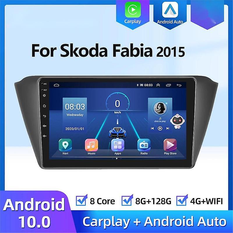 4G Android Auto Car Radio For Skoda Fabia 2015 Multimedia Video Player Carplay GPS Navigation Audio