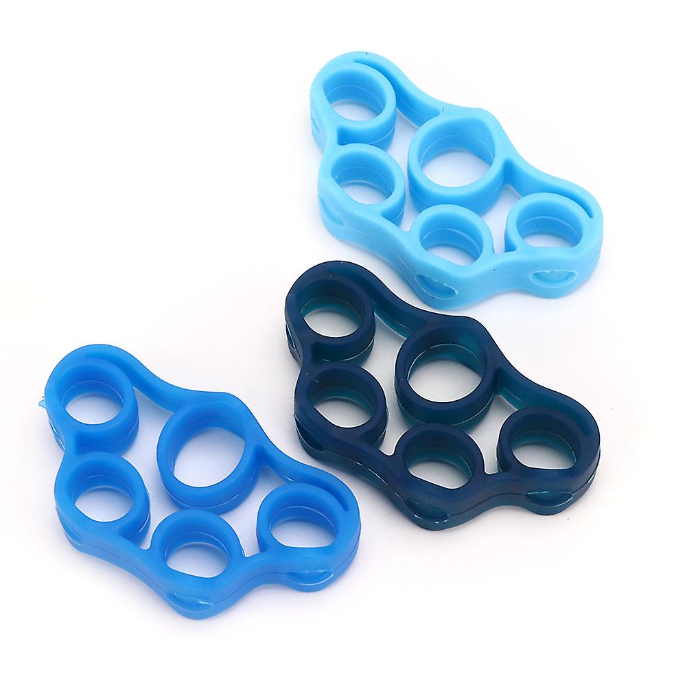 3pcs Silicone Finger Strength Training Resistance Belt Finger Pull Ring Hand Stretcher