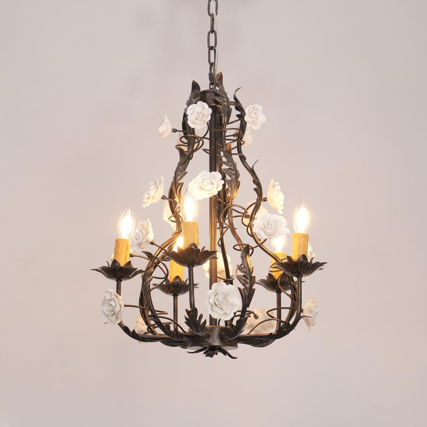 Florentine Rose Garden Chandelier