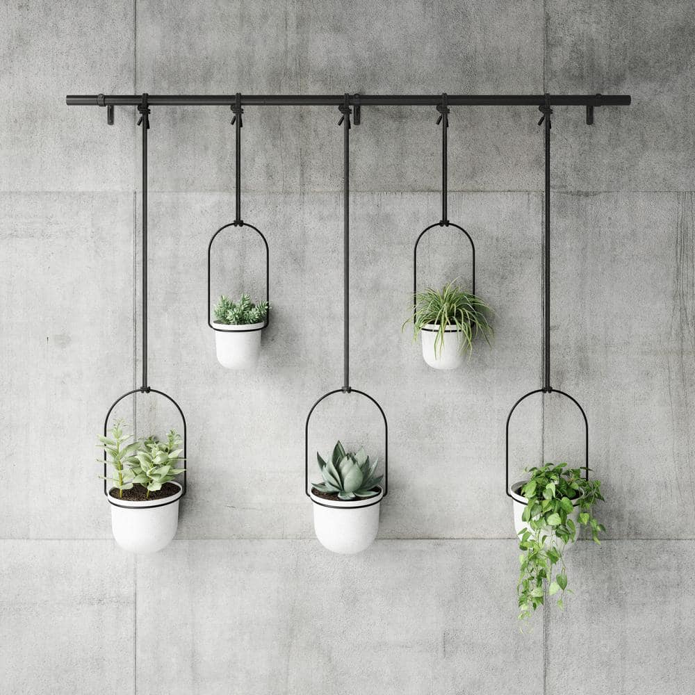 Umbra Triflora Hanging Plastic Planter White (Set of 5) 1018086-660