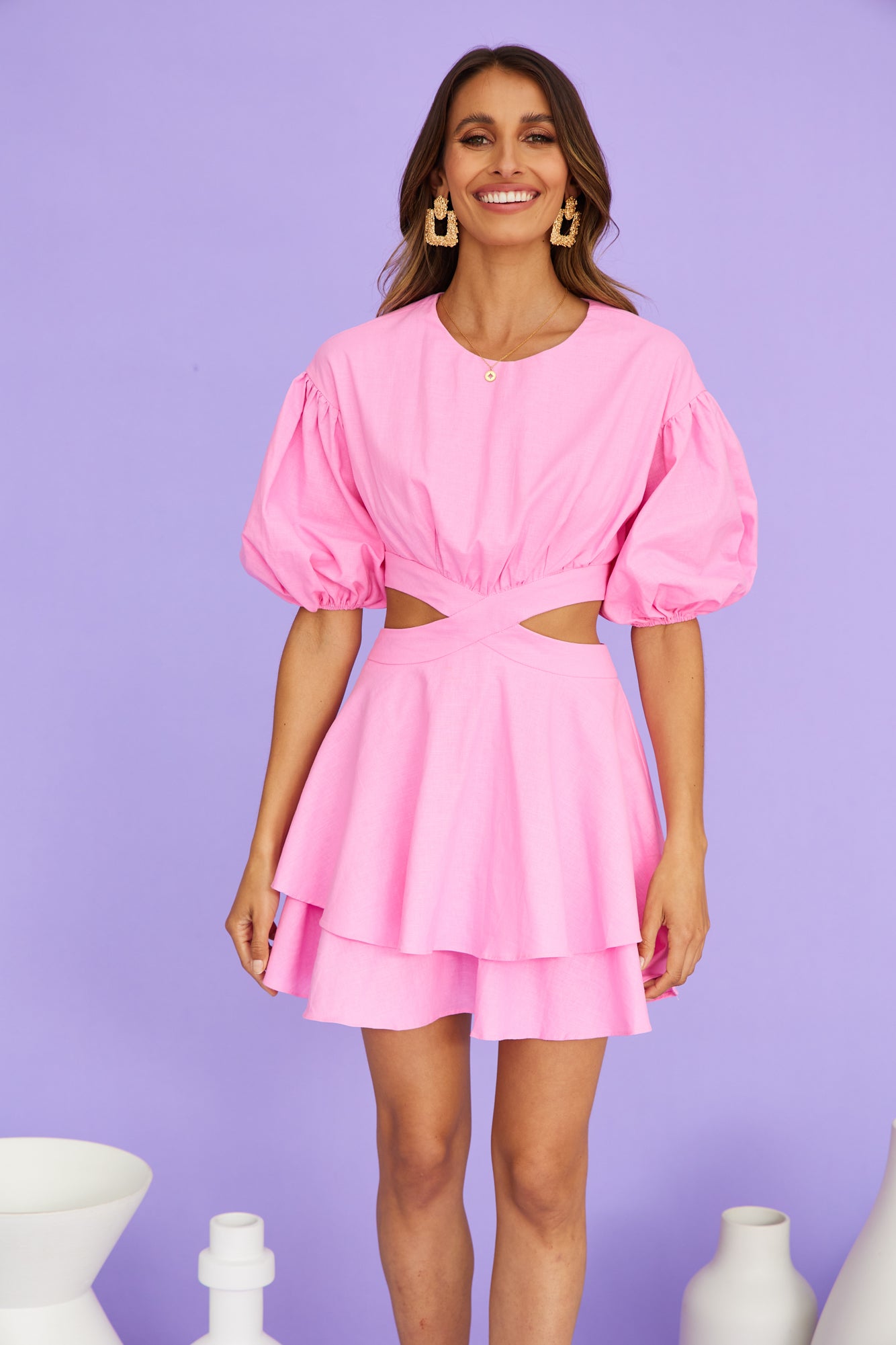 Lovely Limelight Dress Pink