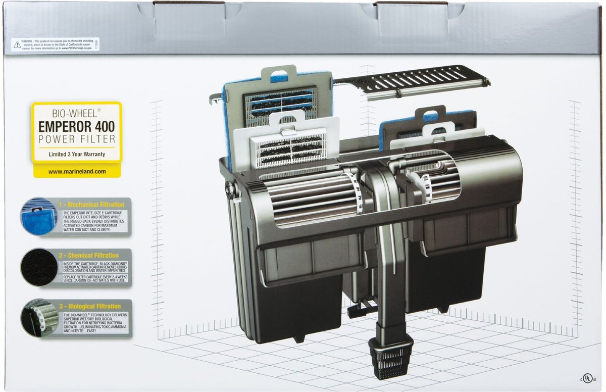 Marineland Bio-Wheel Emperor 400 Aquarium Power Filter