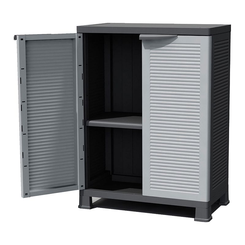 RAM Quality Products PRESTIGE Adjustable 1 Shelf Storage Utility Cabinet， Gray