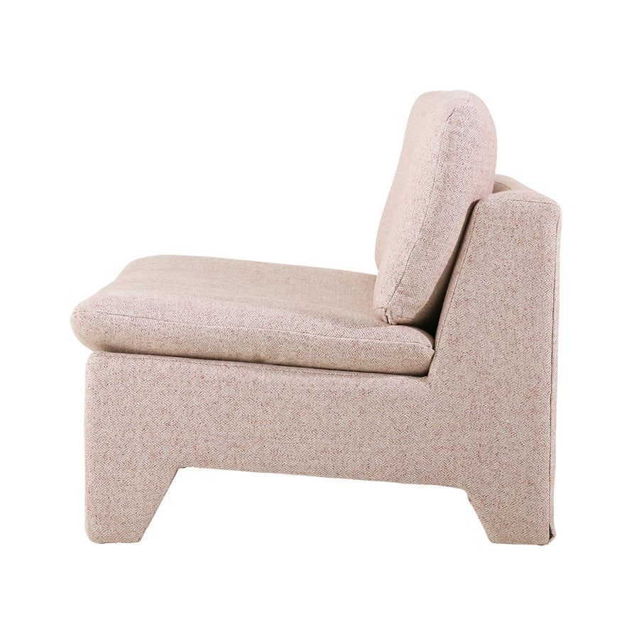 Retro lounge chair - blush pink mélange