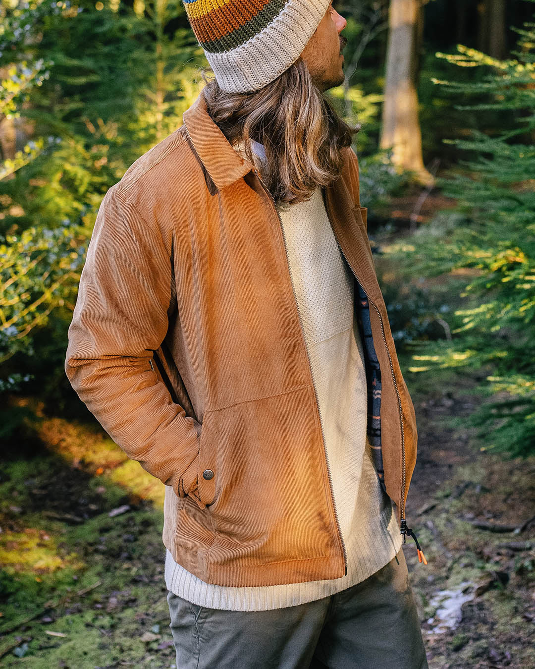 Alder Cord Jacket - Coconut