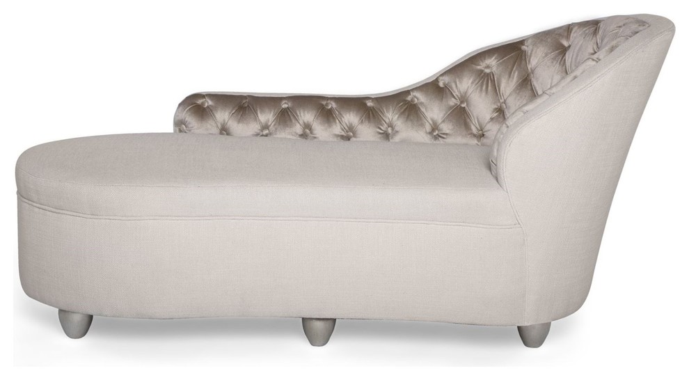 Crawford Chaise   Transitional   Indoor Chaise Lounge Chairs   by Innova Luxury Group  Houzz