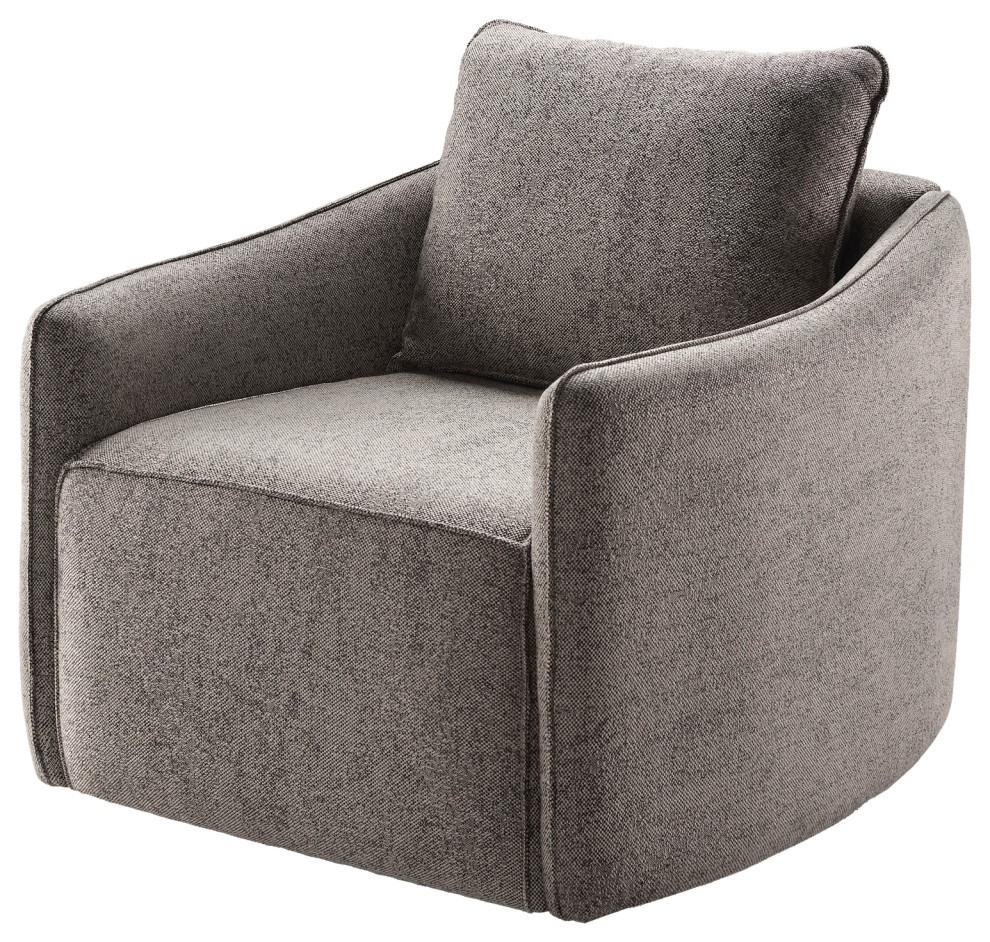 Kelli 25 quotH x 28 quotW x 32 quotD Swivel Chair   Armchairs And Accent Chairs   by Surya  Houzz