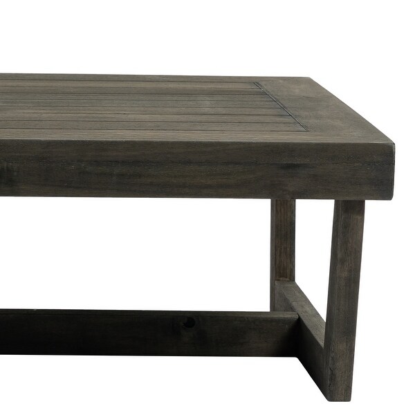 Rectangular Outdoor All Weather Wooden Side Coffee Table