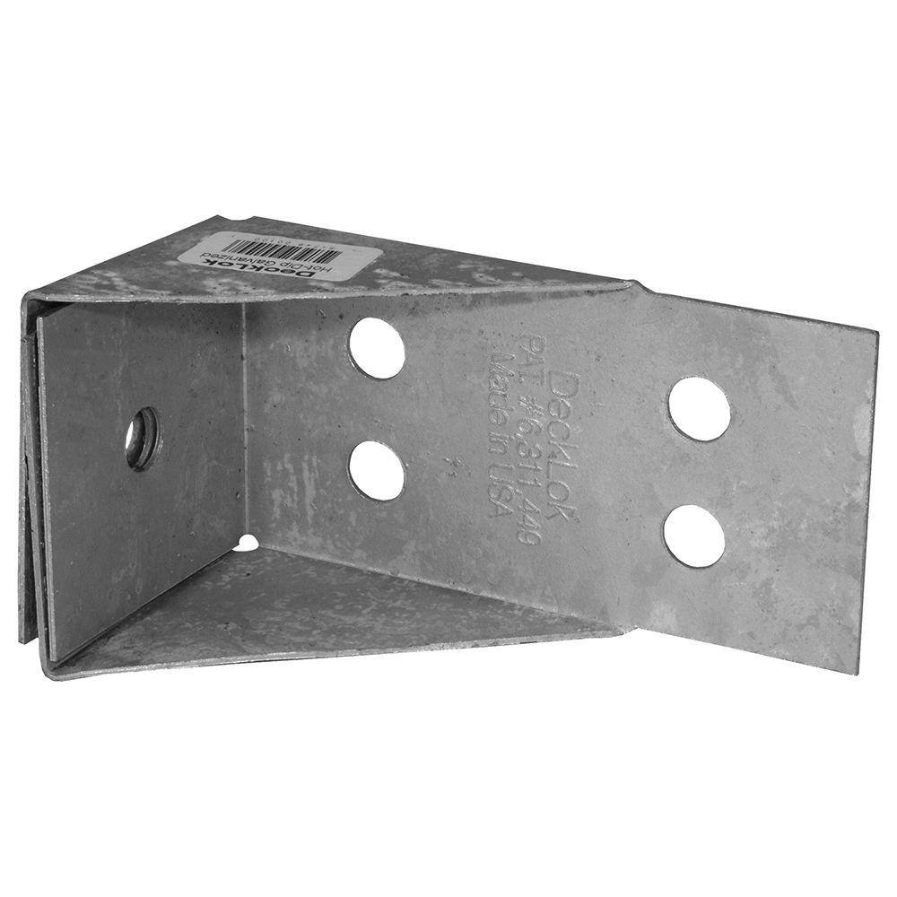 DeckLok Hot Dipped Galvanized Steel Lateral Anchor System for Deck to Ledger Connections and Stair Stringers DLHDG