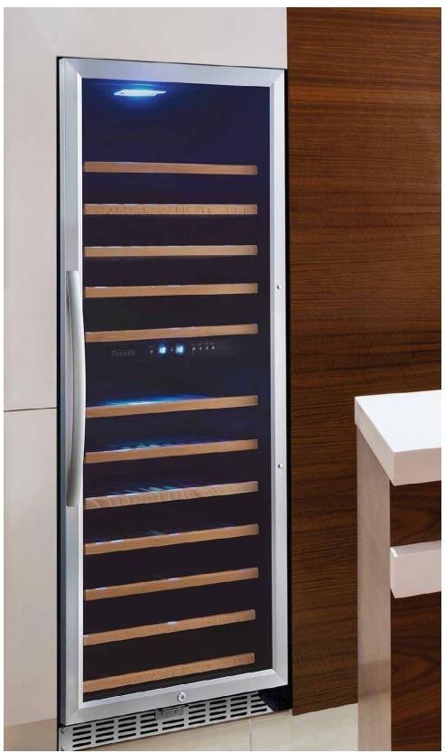 Eurodib USF128D 24 Inch Stainless Steel Wine Cooler