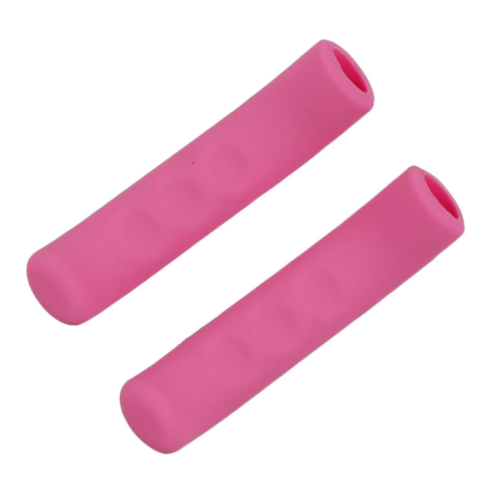 1 Pair Shock Absorption Scratch Proof Bicycle Brake Handlebar Covers Easy Installation Non-slip Silicone Bicycle Brake Handle Sleeves Bike Accessories