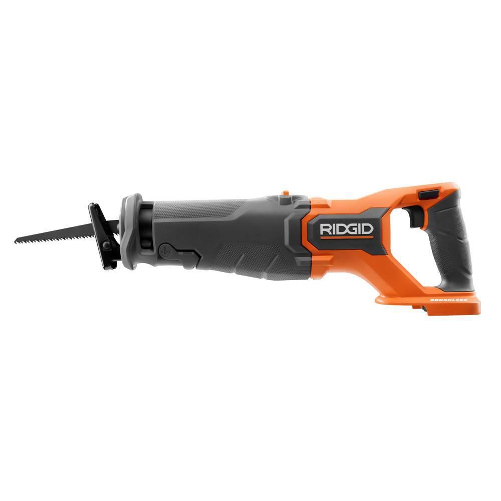 RIDGID 18V Brushless Cordless Reciprocating Saw with 18V Lithium-Ion 4.0 Ah Battery R8647B-AC87004