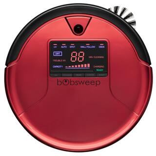 bObsweep PetHair Robotic Vacuum Cleaner and Mop with Auto Recharging Station Large dustbin Stair  Obstacle Detection in Rouge WP460011RO