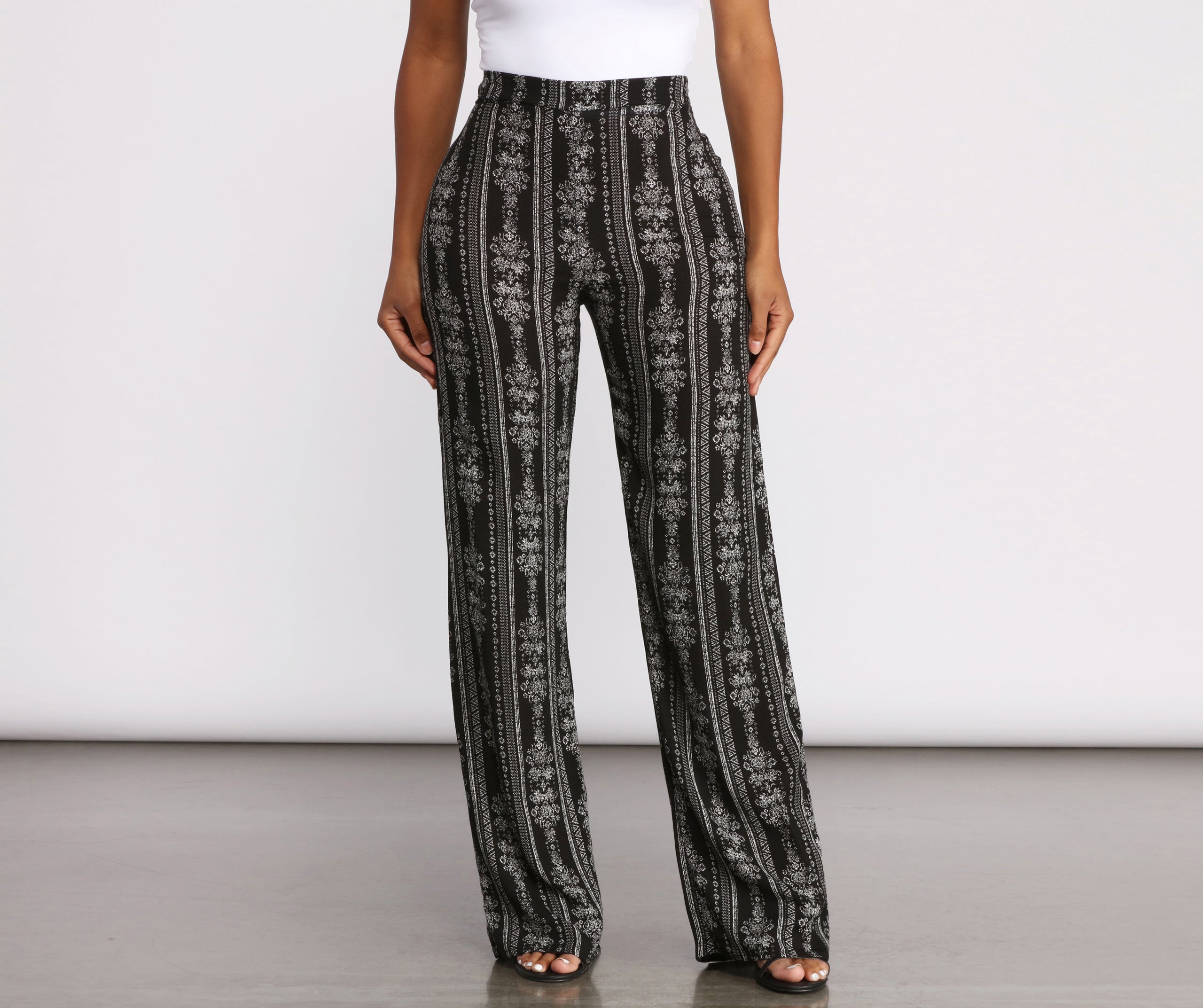 Bring On The Boho Vibes Printed Pants