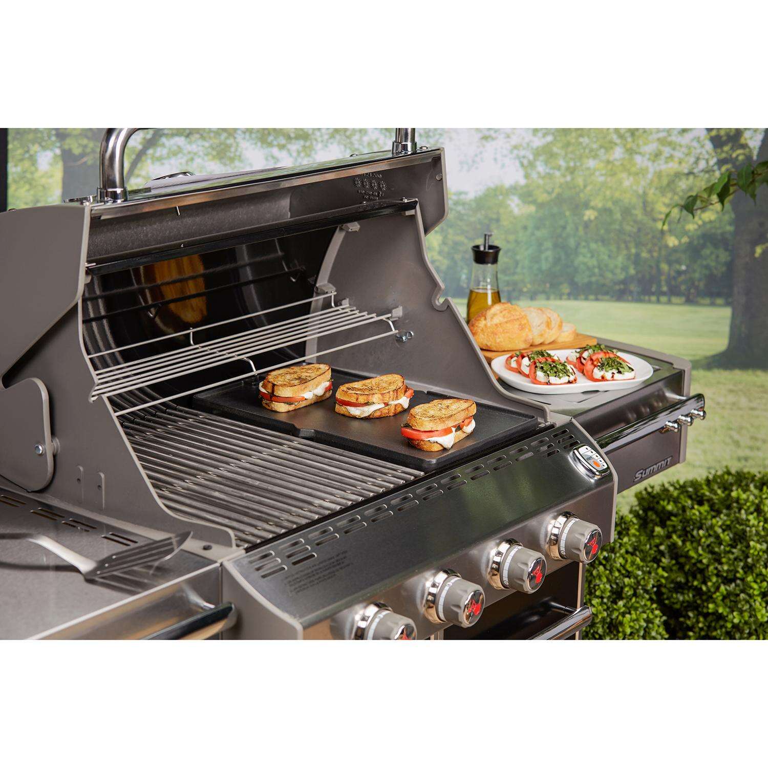 Weber Summit Grill 19.2 in. L X 11.3 in. W Cast Iron Black Griddle